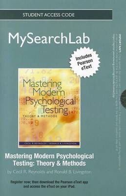 Book cover for MyLab Search with Pearson eText -- Standalone Access Card -- for Mastering Modern Psychological Testing