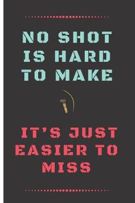 Book cover for No Shot Is Hard to Make, It's Just Easier to Miss