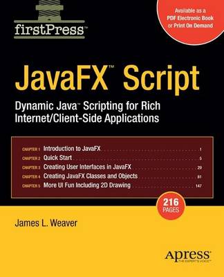 Book cover for JavaFX Script