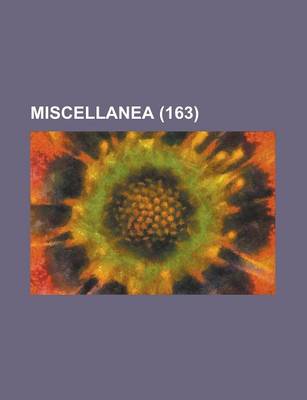 Book cover for Miscellanea (163)