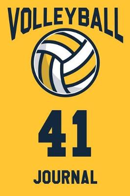 Book cover for Volleyball Journal 41