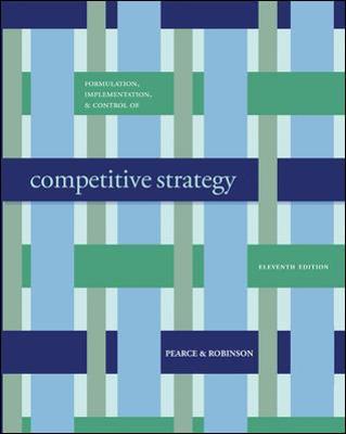 Book cover for Formulation, Implementation and Control of Competitive Strategy