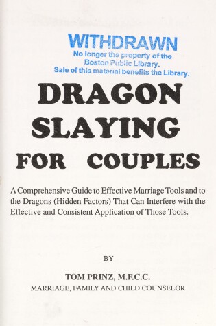 Cover of Dragon-Slaying for Couples