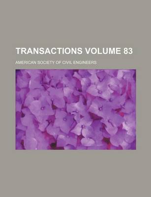 Book cover for Transactions Volume 83