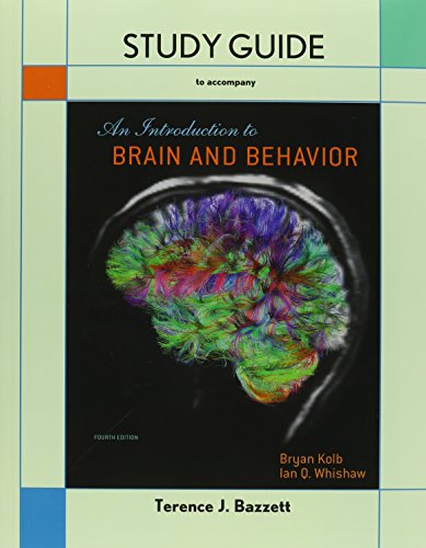 Book cover for Introduction to Brain and Behavior & Study Guide