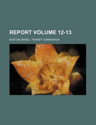 Book cover for Report Volume 12-13