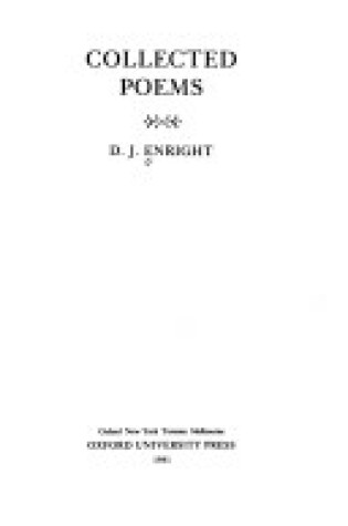 Cover of Collected Poems