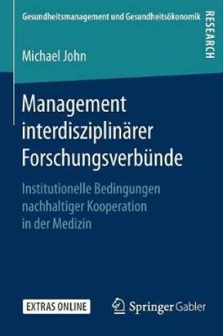 Cover of Management interdisziplinärer Forschungsverbünde