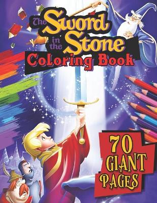 Book cover for The Sword in the Stone Coloring Book