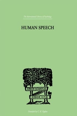 Book cover for Human Speech