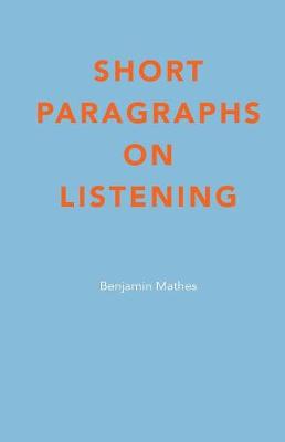 Book cover for Short Paragraphs on Listening