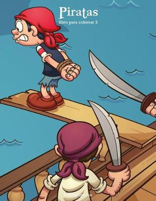 Cover of Piratas libro para colorear 2