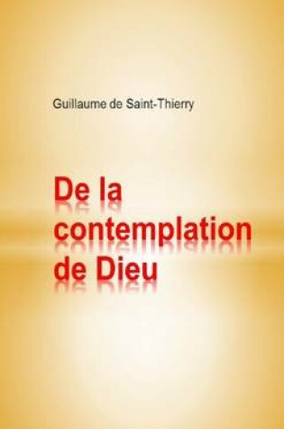 Cover of De la contemplation de Dieu
