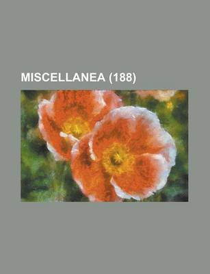 Book cover for Miscellanea (188)