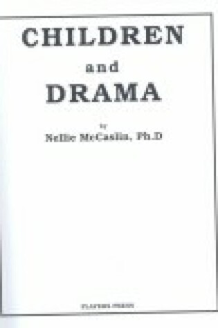 Cover of Children and Drama