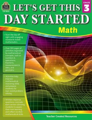 Book cover for Let's Get This Day Started: Math (Gr. 3)