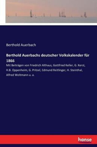 Cover of Berthold Auerbachs deutscher Volkskalender für 1866