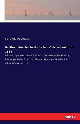 Book cover for Berthold Auerbachs deutscher Volkskalender für 1866