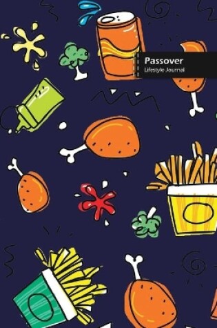 Cover of Passover Lifestyle Journal, Blank Write-in Notebook, Dotted Lines, Wide Ruled, Size (A5) 6 x 9 In (Blue)