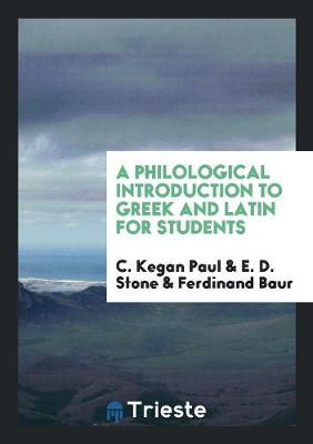 Book cover for A Philological Introduction to Greek and Latin for Students