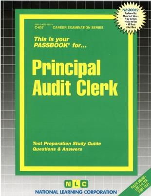 Book cover for Principal Audit Clerk