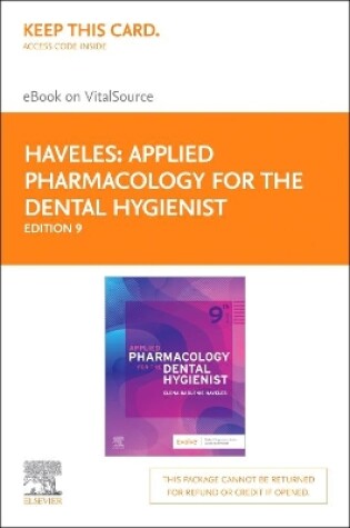 Cover of Applied Pharmacology for the Dental Hygienist Elsevier eBook on Vitalsource (Retail Access Card)