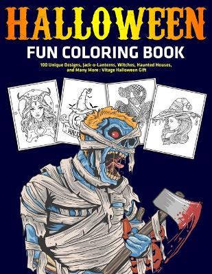 Book cover for Halloween Fun Coloring Book