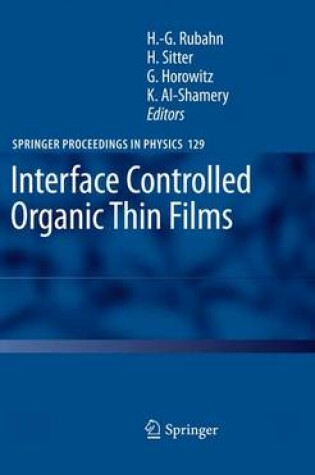 Cover of Interface Controlled Organic Thin Films