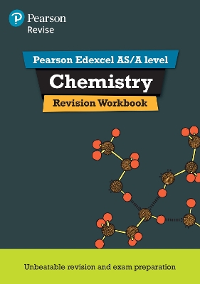 Book cover for Pearson REVISE Edexcel AS/A Level Chemistry Revision Workbook - 2025 and 2026 exams