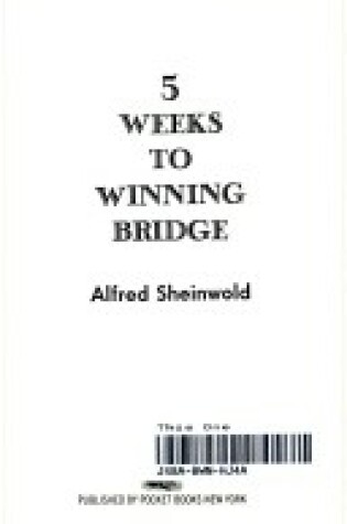 Cover of 5 Weeks Win Bridge