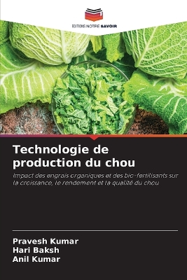 Book cover for Technologie de production du chou