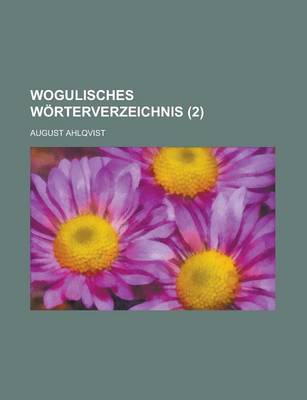 Book cover for Wogulisches Worterverzeichnis (2)