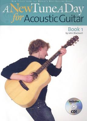 Book cover for A NEW TUNE A DAY BOOK 1 ACOUSTIC GUITAR BOOK/CD USA EDITION