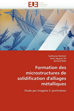 Cover of Formation Des Microstructures de Solidification d''alliages M talliques