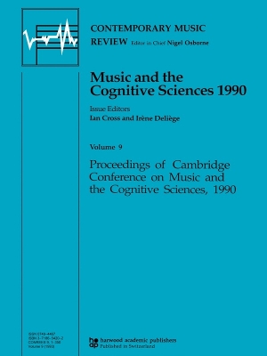 Cover of Music and the Cognitive Sciences 1990