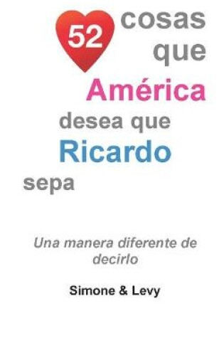 Cover of 52 Cosas Que America Desea Que Ricardo Sepa