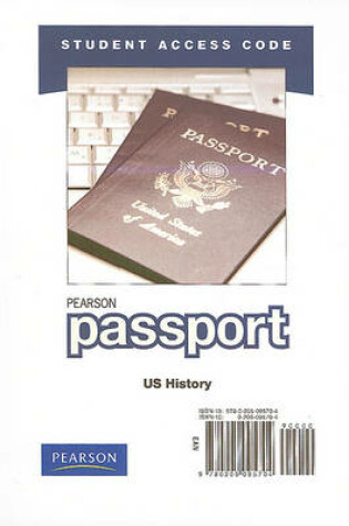 Cover of Pearson Passport -- Standalone Access Card -- for US History