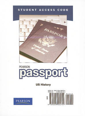 Book cover for Pearson Passport -- Standalone Access Card -- for US History