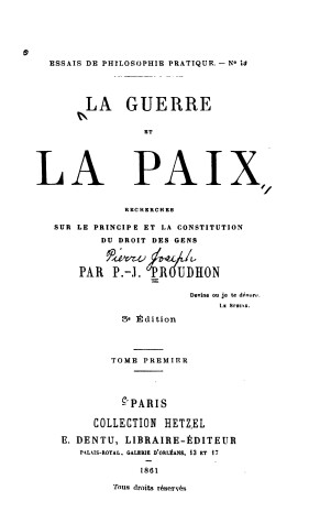 Cover of La Guerre Et La Paix 2vol