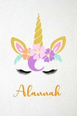 Cover of Alannah A5 Lined Notebook 110 Pages