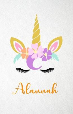 Book cover for Alannah A5 Lined Notebook 110 Pages