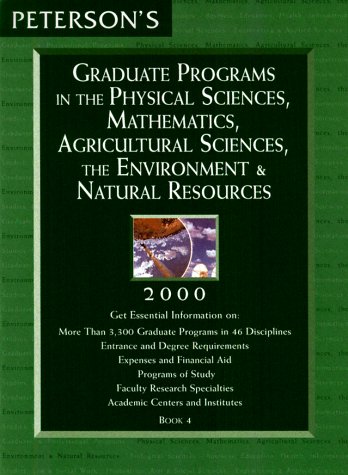 Cover of Grad Prog in Physical Sciences