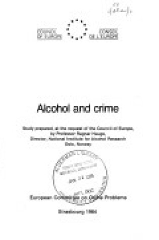 Cover of Alcohol and Crime