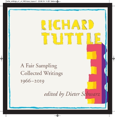 Book cover for Richard Tuttle: A Fair Sampling