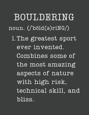 Book cover for Bouldering