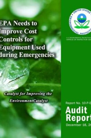 Cover of EPA Needs to Improve Cost Controls for Equipment Used During Emergencies