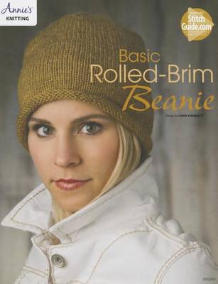 Book cover for Basic Rolled-Brim Beanie Knit Pattern