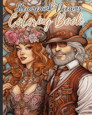 Book cover for Steampunk Dreams Coloring Book