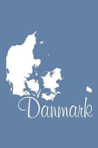 Cover of Danmark - Blue-Gray Lined Notebook with Margins (Denmark)