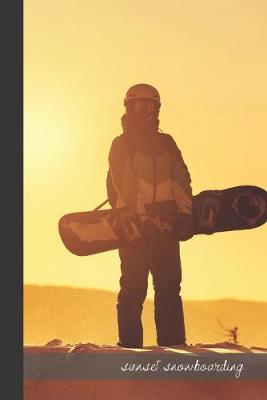 Book cover for sunset snowboarding